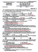Đề thi khảo sát chất lượng học sinh môn Vật lý Lớp 12 - Mã đề 144 - Năm học 2018-2019 - Sở giáo dục và đào tạo Quảng Nam (Có đáp án)